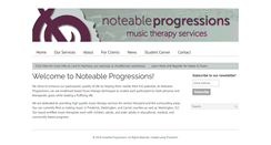 Desktop Screenshot of noteableprogressions.com